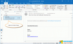 如何使用WordNote页面来直接回复Outlook的邮件