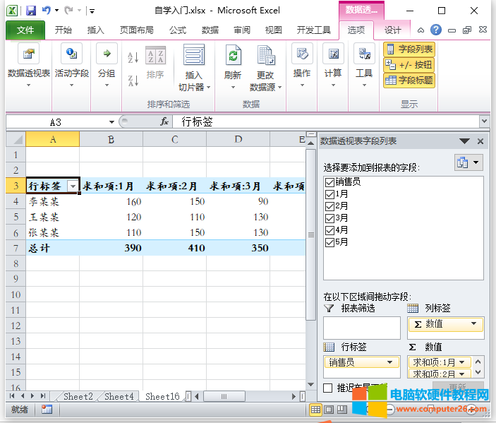 Excel数据透视表（在Excel表格中创建数据透视表的方法）2