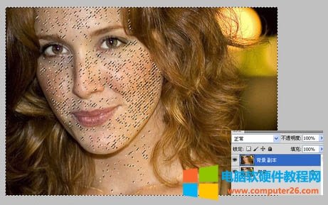 photoshop教程:去除人物脸部斑点