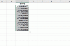 Excel如何批量设置手机号码的格式