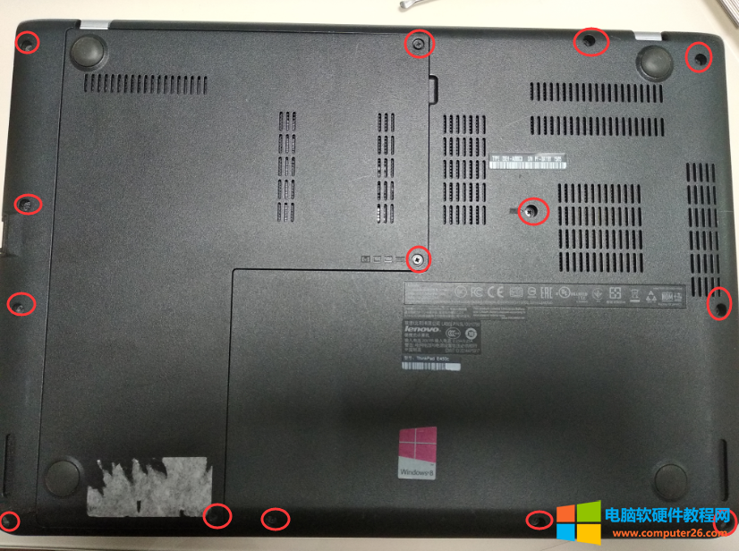 联想E450c笔记本拆机更换C壳步骤详细图解教程