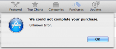 MAC中App Store更新或下载提示未知错误怎么办