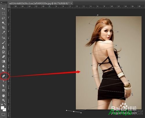萦绕美女身边的光线,photoshop cc,photoshop2014,photoshop