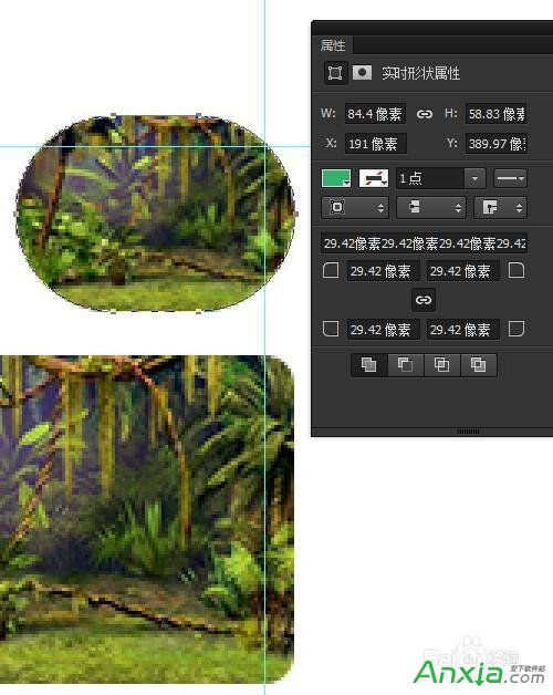 修改图像大小不改变圆角半径,photoshop cc,photoshop2014,photoshop
