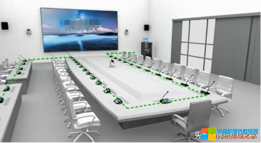 会议室数字会议发言系统话筒连接实现图解教程2