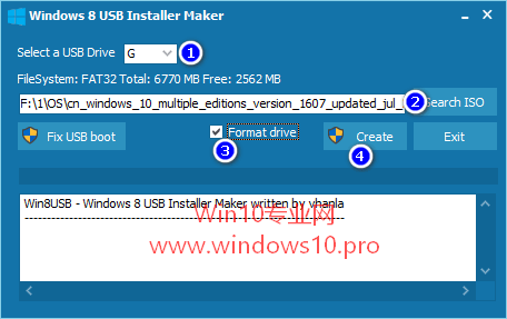 Win10安装U盘制作工具：Windows 8 USB Installer Maker