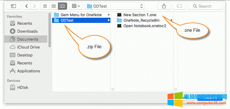 然后，在选择文件夹窗口中，选择一个 Mac 本地的 OneNote 笔记本的文件夹。